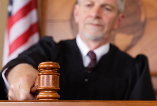 istock Judge in a Courtroom 157642855