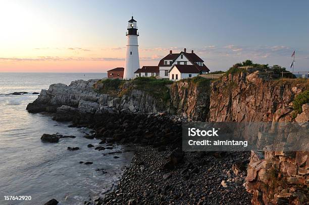 Portland Head Light - Fotografie stock e altre immagini di Faro - Faro, Maine, Museo