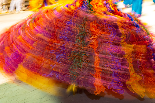 Image of a colorful skirt costume