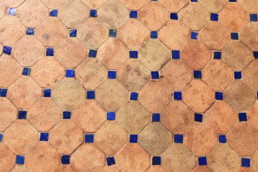 Moroccan tiled floor.(XXXL Canon 5D Mark II)