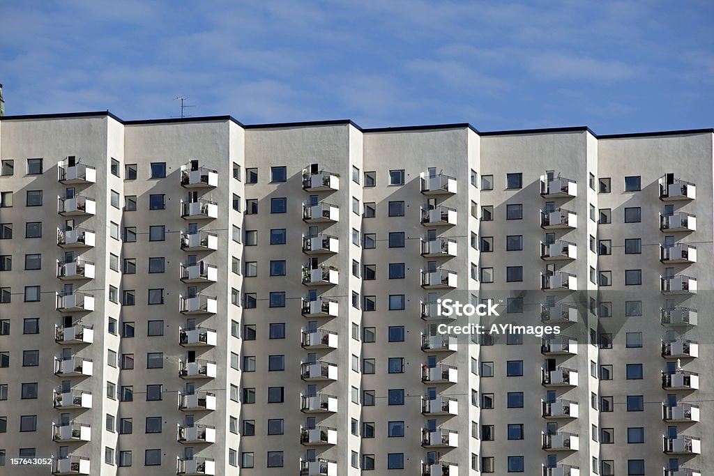 Un immeuble d'habitation à Stockholm - Photo de Appartement libre de droits