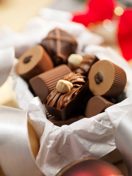 Chocolates, isolated on white