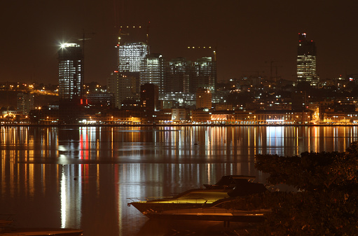 night view of the seaside of Luanda - Angola