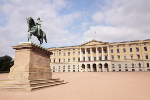 Stockholm, Sweden – July 31, 2022: The historic Courtyard of the Royal Palace in the Gamla Stan area Stockholm, Sweden