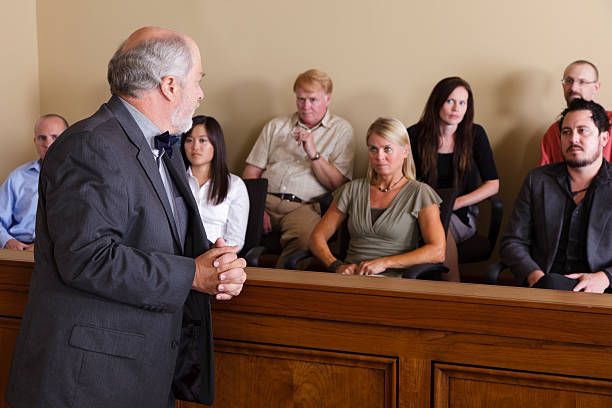 istock Lawyer Addressing the Jury 157643205