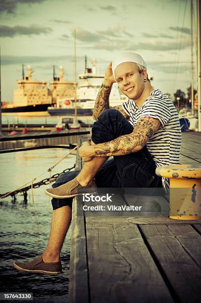 Evening Marina Stock Photo - Download Image Now - Adult, Adults Only, Casual Clothing