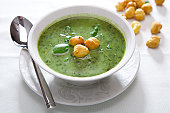 Green spinach soup