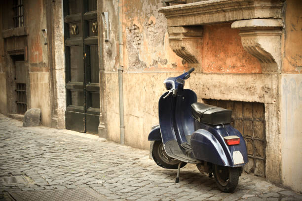 istock Scooter scene in Rome, Italy 157643657