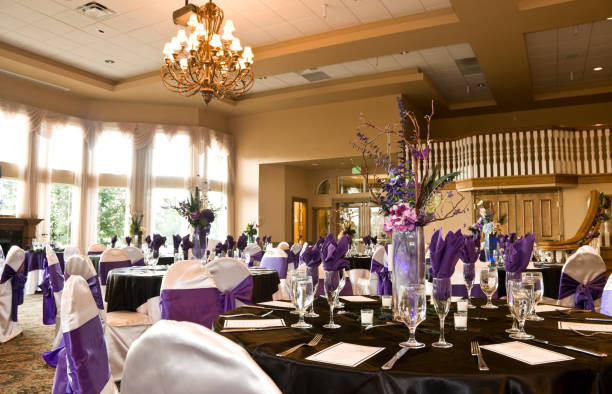 wedding ballroom hall  wedding hall stock pictures, royalty-free photos & images