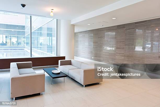 Lobby Of Modern Building Stock Photo - Download Image Now - Office, Waiting Room, Hospital