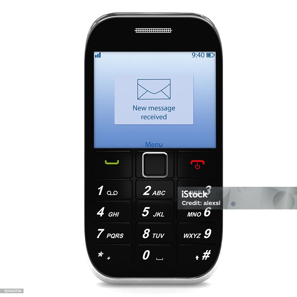 Mensagem SMS - Royalty-free Caixa de Correio Foto de stock