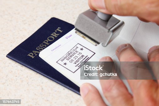 istock Stamping Passports 157643745