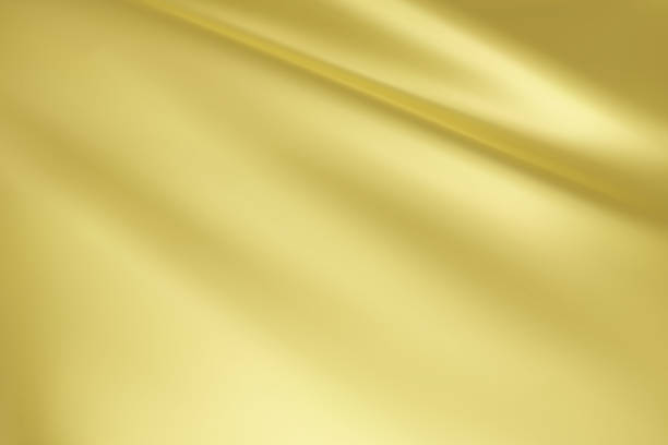 istock Close-up texture of natural cream silk. Light yellow fabric smooth texture surface background. Smooth elegant silk in Sepia toned. Texture, background, pattern, template. 3D vector illustration. 1576438894
