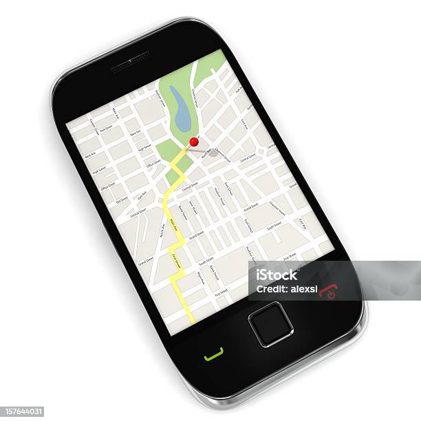 Gps 携帯電話 - 地図のストックフォトや画像を多数ご用意 - 地図, 衛星測位システム, スマートフォン