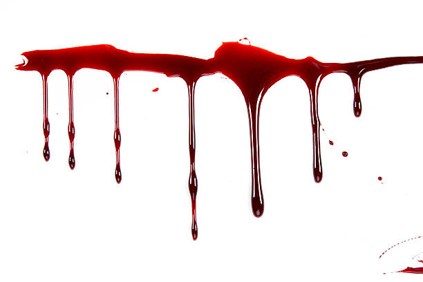 Blood Dripping stock photo