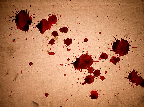 istock Blood Splats on Vintage Paper 157644201