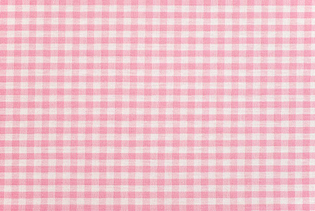 tessuto con motivo vichy - gingham pattern foto e immagini stock