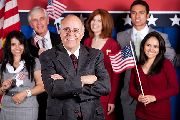 istock Happy Politician and Supporters 157644429