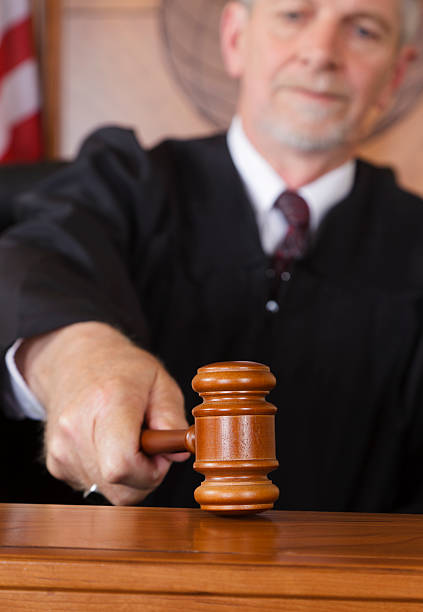 istock Judge in a Courtroom 157644557