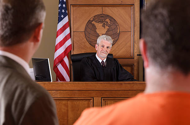 istock Judge in a Courtroom 157644608