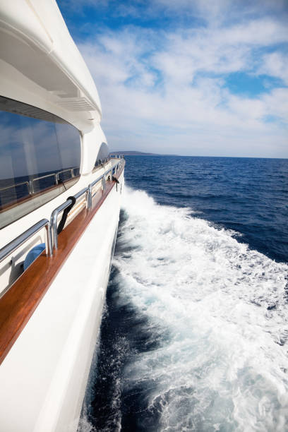 istock Luxury yacht sailing at sea 157644797