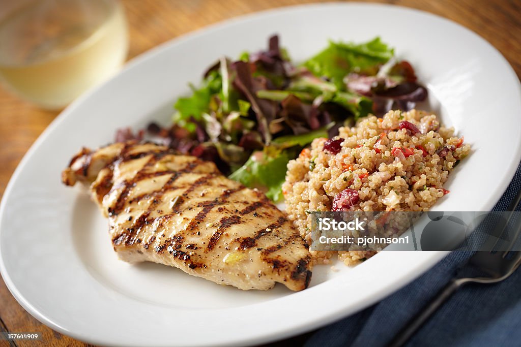 Grilled Chicken  Quinoa Stock Photo