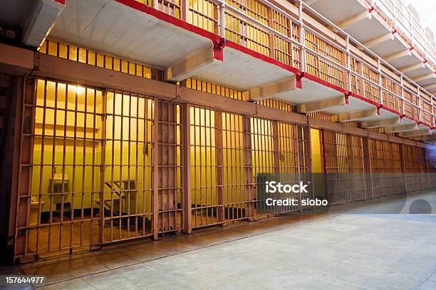 Rows Of Prison Cells Stock Photo - Download Image Now - Prison, Prison Cell, Capital Punishment