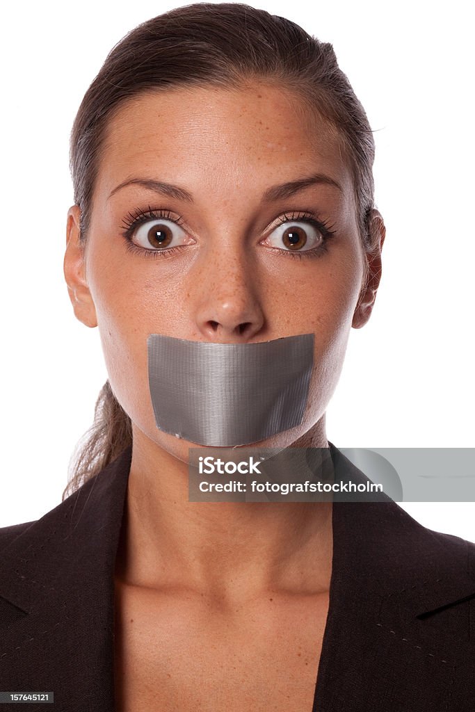 Não falar! - Foto de stock de Durex royalty-free