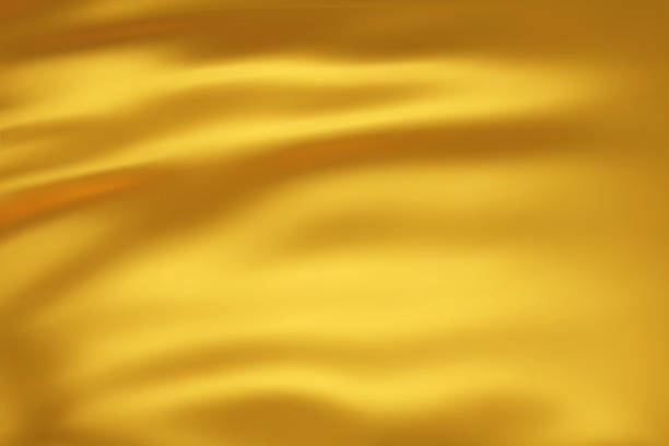 istock Close-up texture of dark yellow silk. Deep Yellow fabric smooth texture surface background. Yellow background, pattern, texture, template. 3D vector illustration. 1576451553