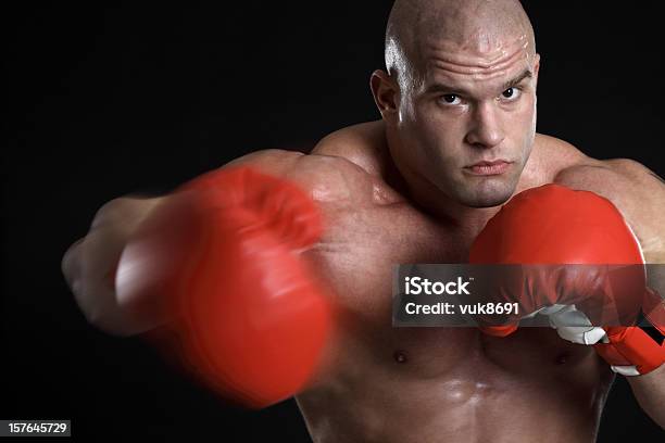 Dangerous Fighter In Action Stock Photo - Download Image Now - Abdomen, Abdominal Muscle, Activity