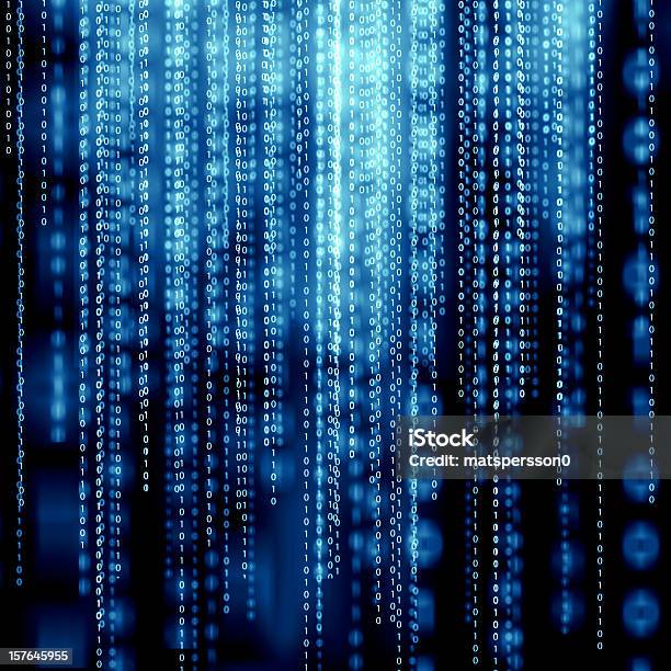 Xxl Abstractas Código Binario Caída Foto de stock y más banco de imágenes de Fondos - Fondos, Lenguaje de ordenadores, Número