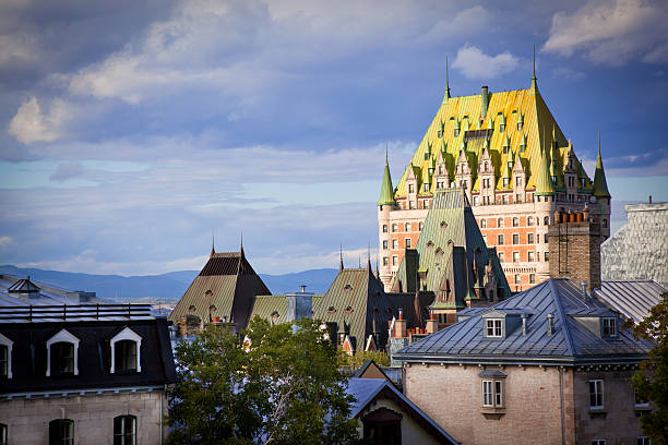 istock Chateau Frontenac at sunset, Quebec city, Canada 157646353