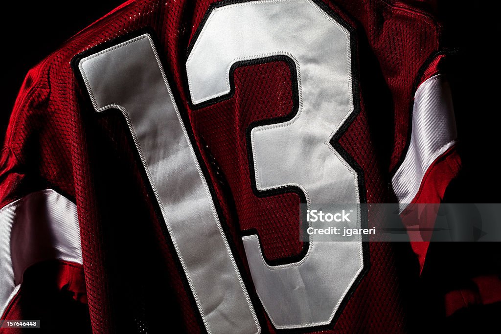 Rosso e bianco jersey - Foto stock royalty-free di Maglia sportiva