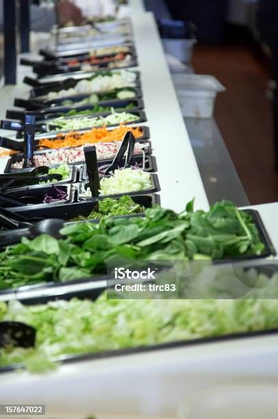 Salad Bar Vista Stock Photo - Download Image Now - Buffet, Cafe, Choice