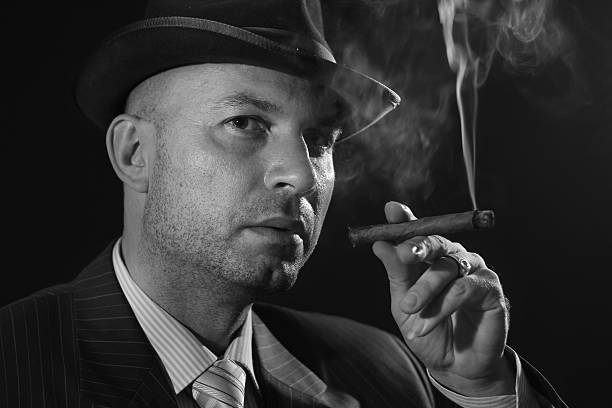 istock Man with bowler hat and cigar 157647293