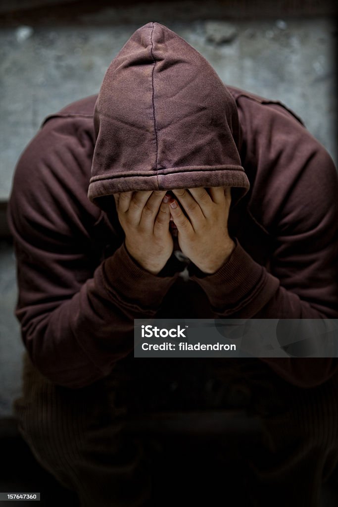 Retrato oscuro de una furia gánster - Foto de stock de Adicción libre de derechos