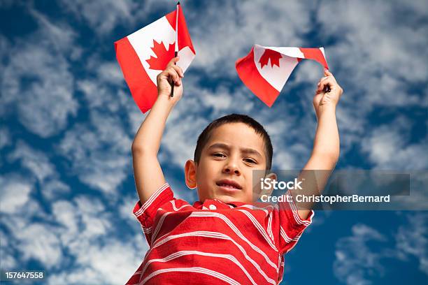 Canada Day Stock Photo - Download Image Now - Canada Day, Child, 6-7 Years
