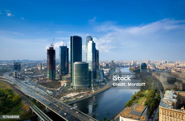 Foto de Paisagem Urbana De Moscou Após A Chuva De Verão Vista Aérea e mais fotos de stock de Moscou