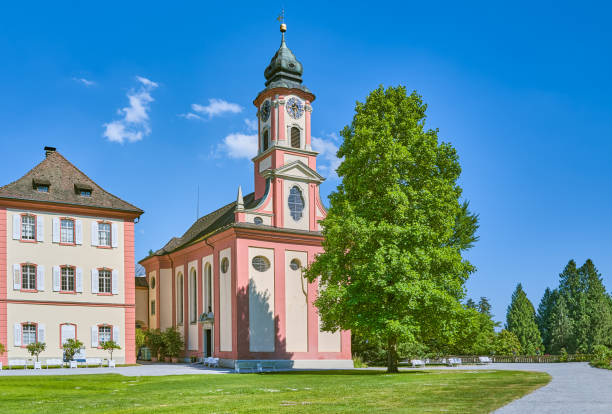 The bell tower of Servite Church, locally known as Servitenkirche. Innsbruck. Austria.