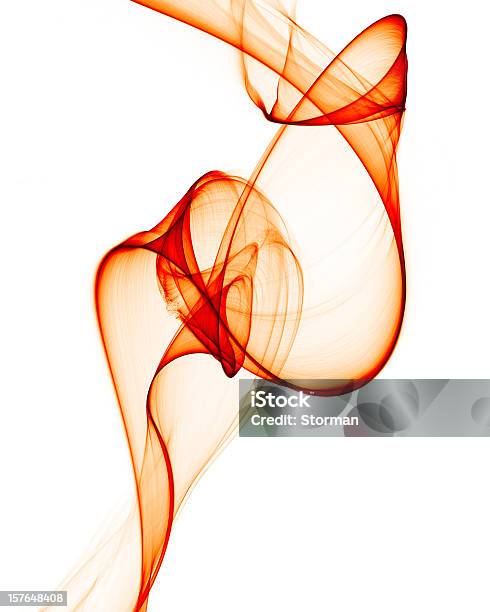 Smooth Abstract Red Smokelike Curves Stock Photo - Download Image Now - Fractal, Abstract, Blurred Motion