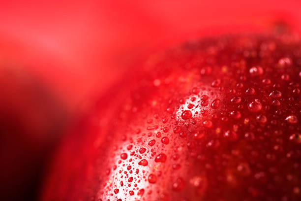 apple abstrait - fruit red photos et images de collection