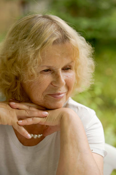 istock Senior woman portrait 157648561