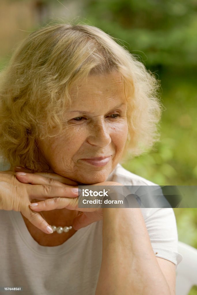 Senior woman portrait  60-69 Years Stock Photo