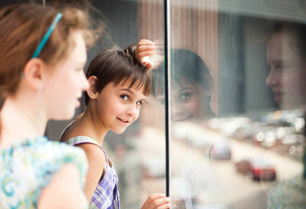 istock Two Little girls in the High Line park 157648599