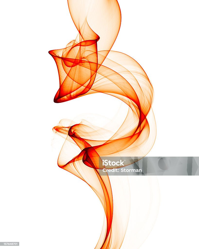 Гладкая абстрактный красный дым-как кривых - Стоковые фото Волновой рисунок роялти-фри