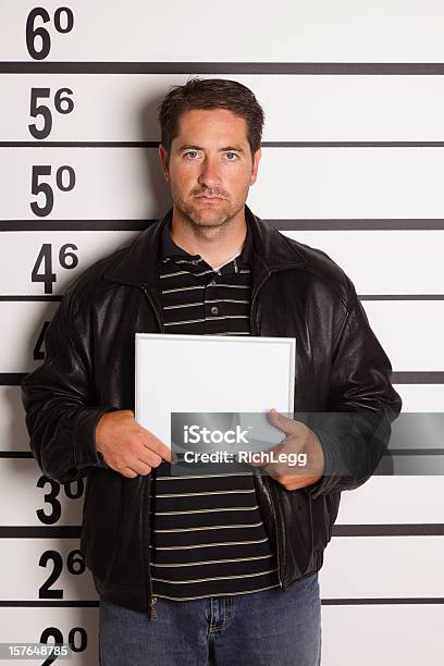 Mugshot Of A Man Stock Photo - Download Image Now - Mug Shot, Criminal, Men