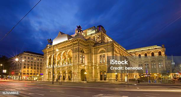 Vienna Austria - Fotografie stock e altre immagini di Vienna - Austria - Vienna - Austria, Teatro lirico, Notte