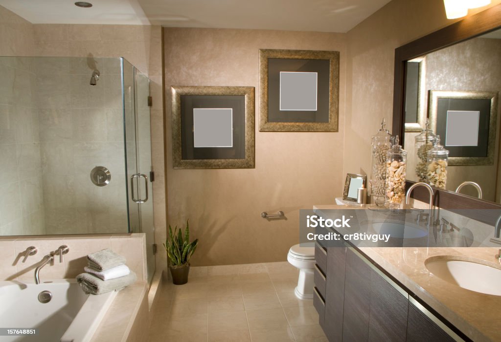 Casa de diseño Interior de baño - Foto de stock de Baño libre de derechos