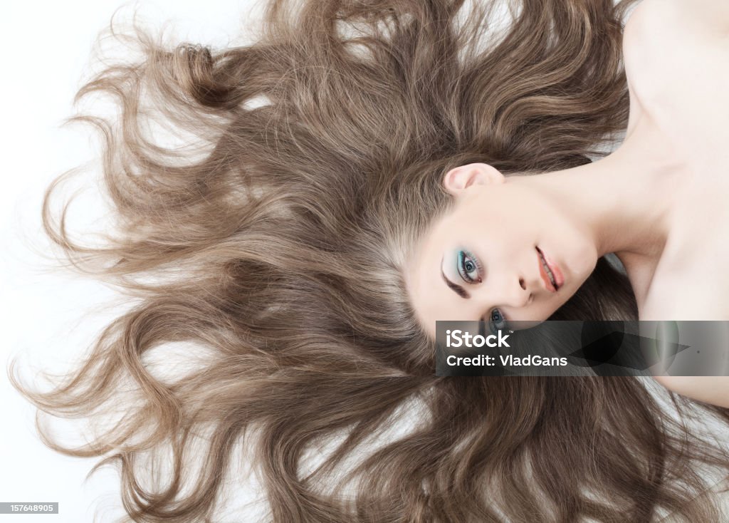 Close-up da bela mulher rosto - Foto de stock de 20-24 Anos royalty-free