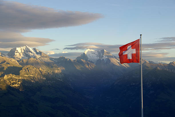 Swiss Evening stock photo
